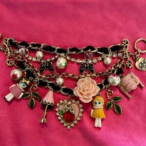 Betsey Johnson Vintage And HTF Older Dollhouse Collection Bracelet